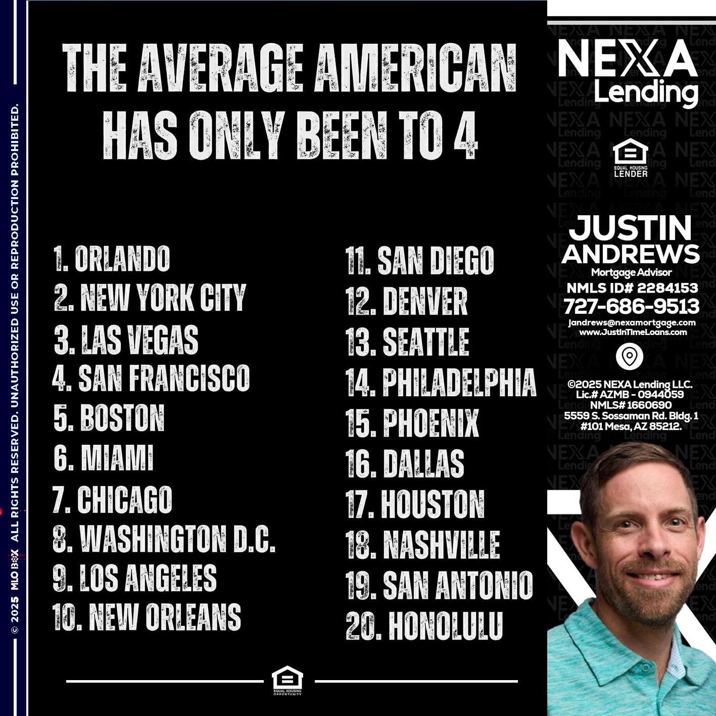 THE AVERAGE AMERICAN - Justin Andrews -Mortgage Advisor