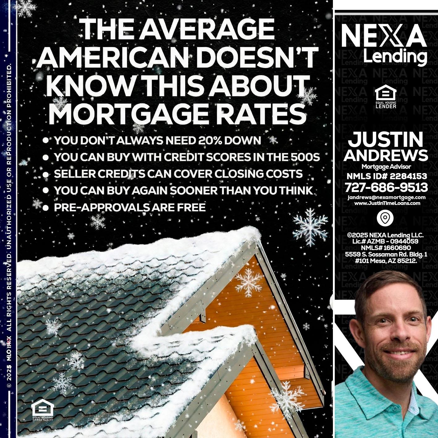 THE AVERAGE - Justin Andrews -Mortgage Advisor