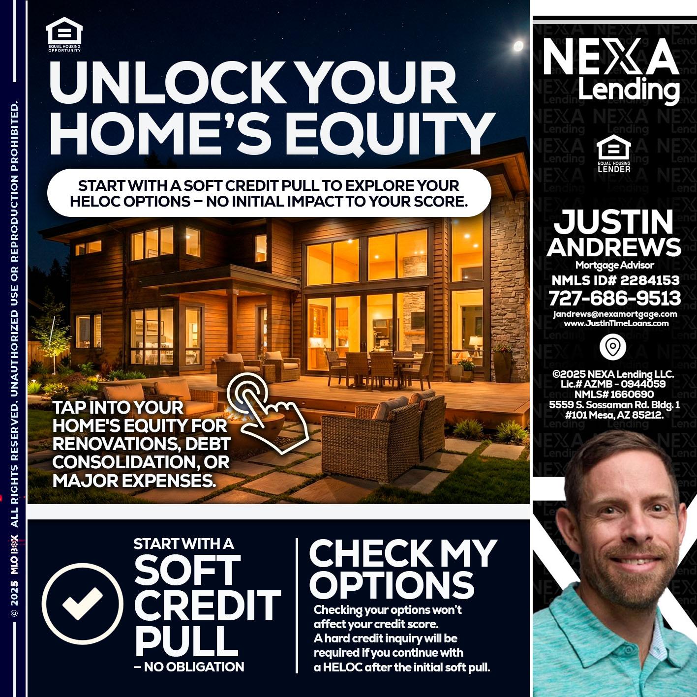 UNLOCK YOUR HOMES - Justin Andrews -Mortgage Advisor