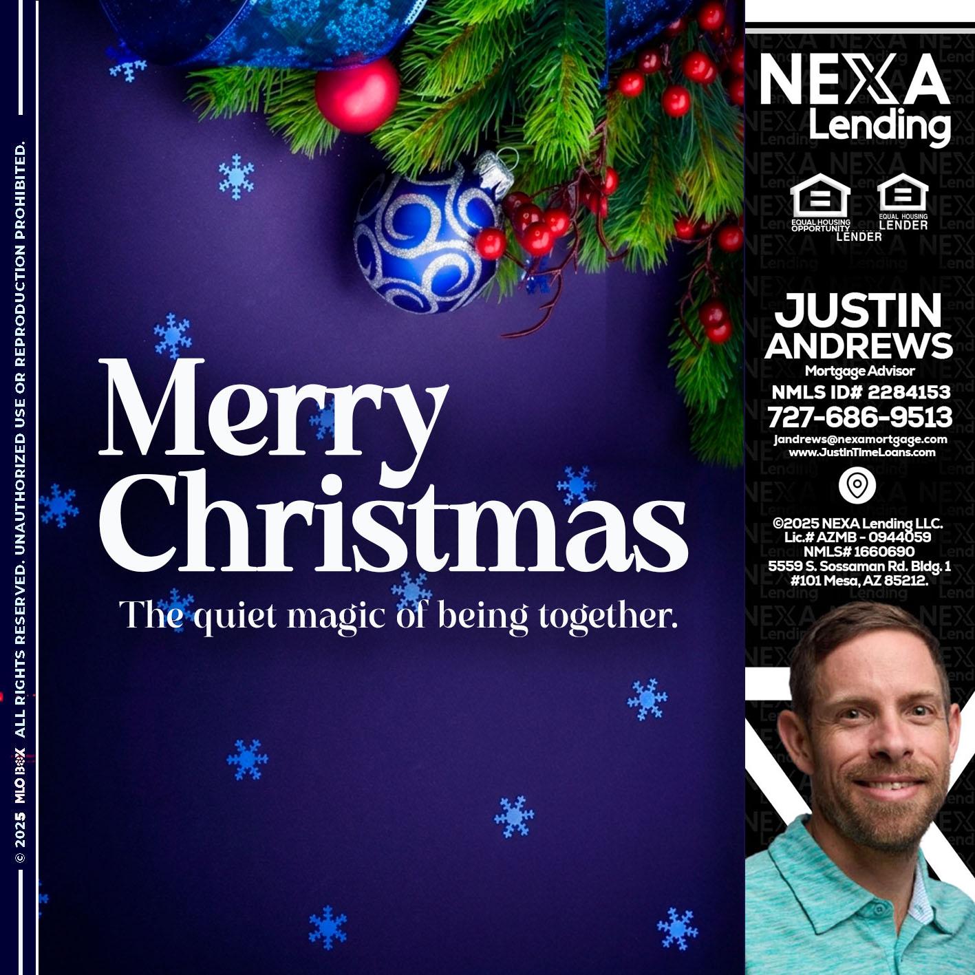 merry christmas - Justin Andrews -Mortgage Advisor