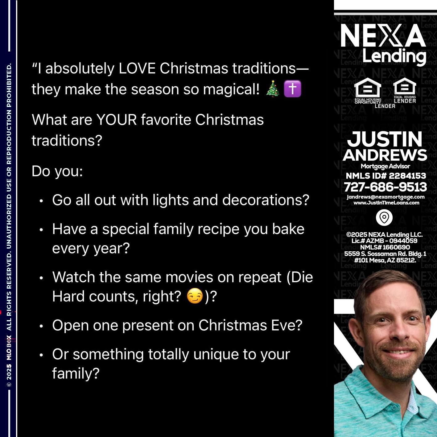 I love christmas - Justin Andrews -Mortgage Advisor