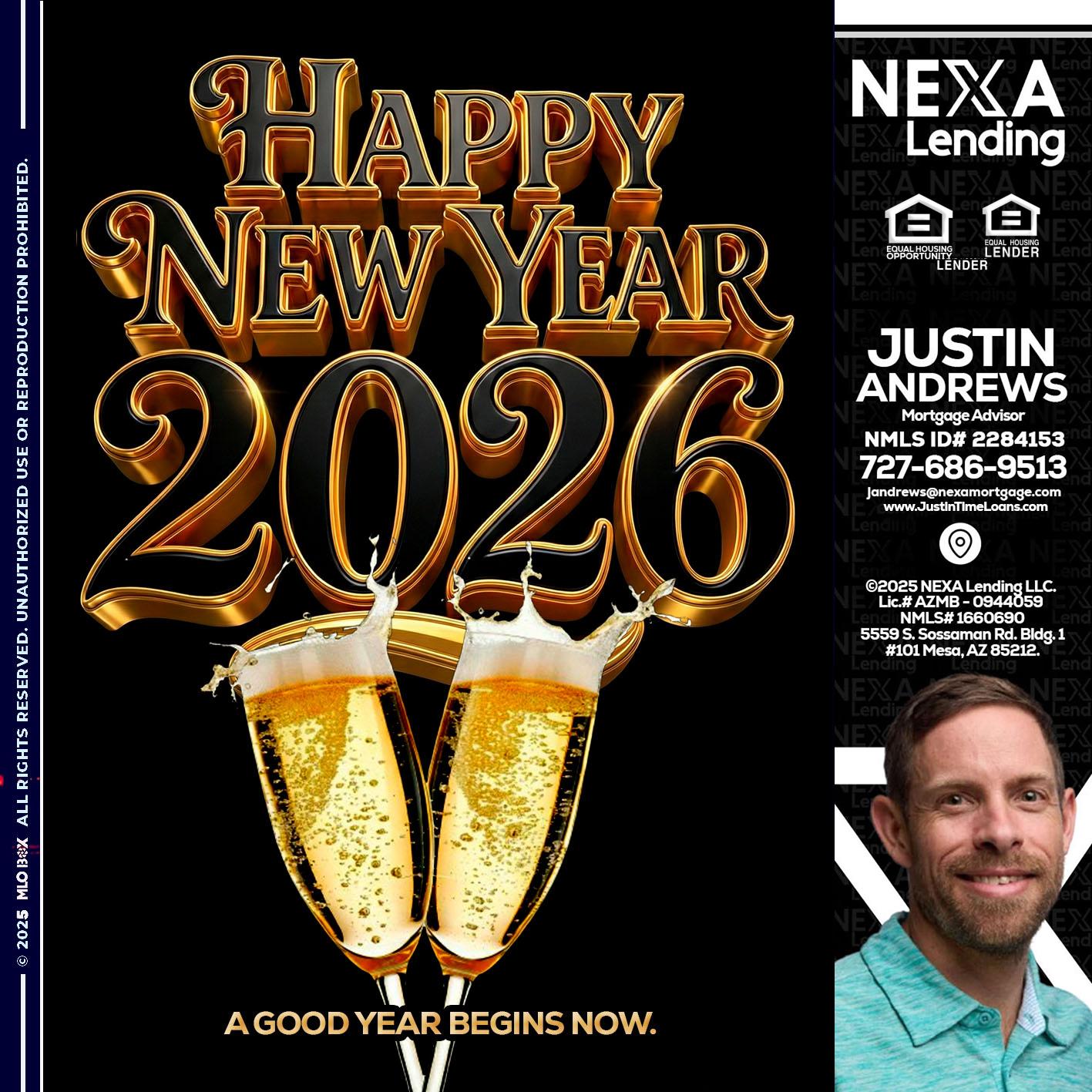 happy new year 2026 - Justin Andrews -Mortgage Advisor