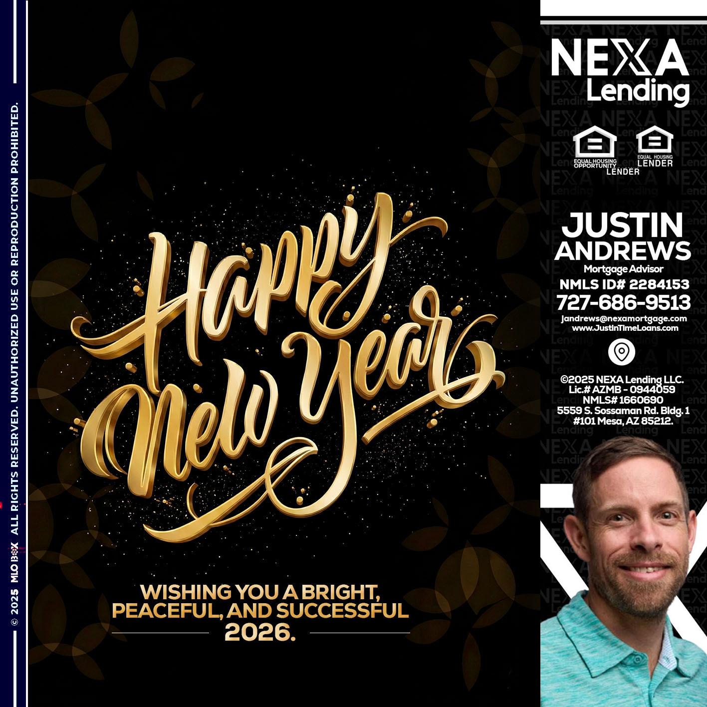 HAPPY NEW YEAR - Justin Andrews -Mortgage Advisor