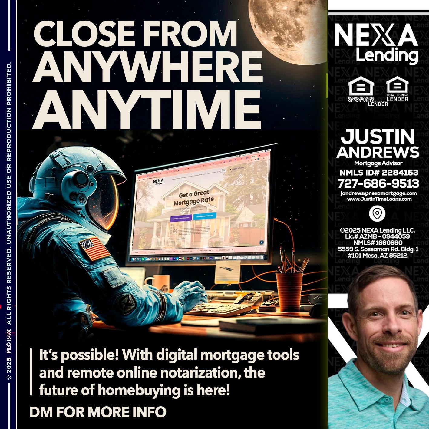 close from - Justin Andrews -Mortgage Advisor