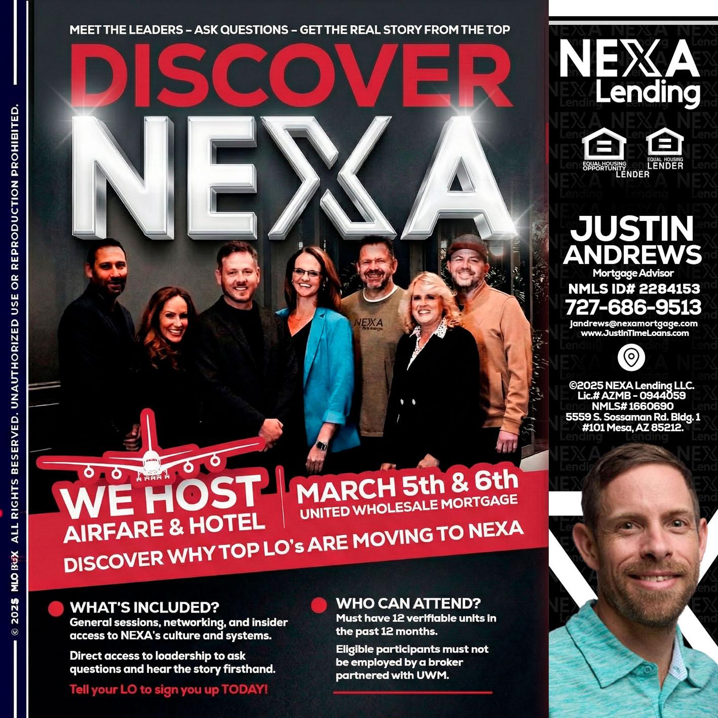 DISCOVER NEXA - Justin Andrews -Mortgage Advisor