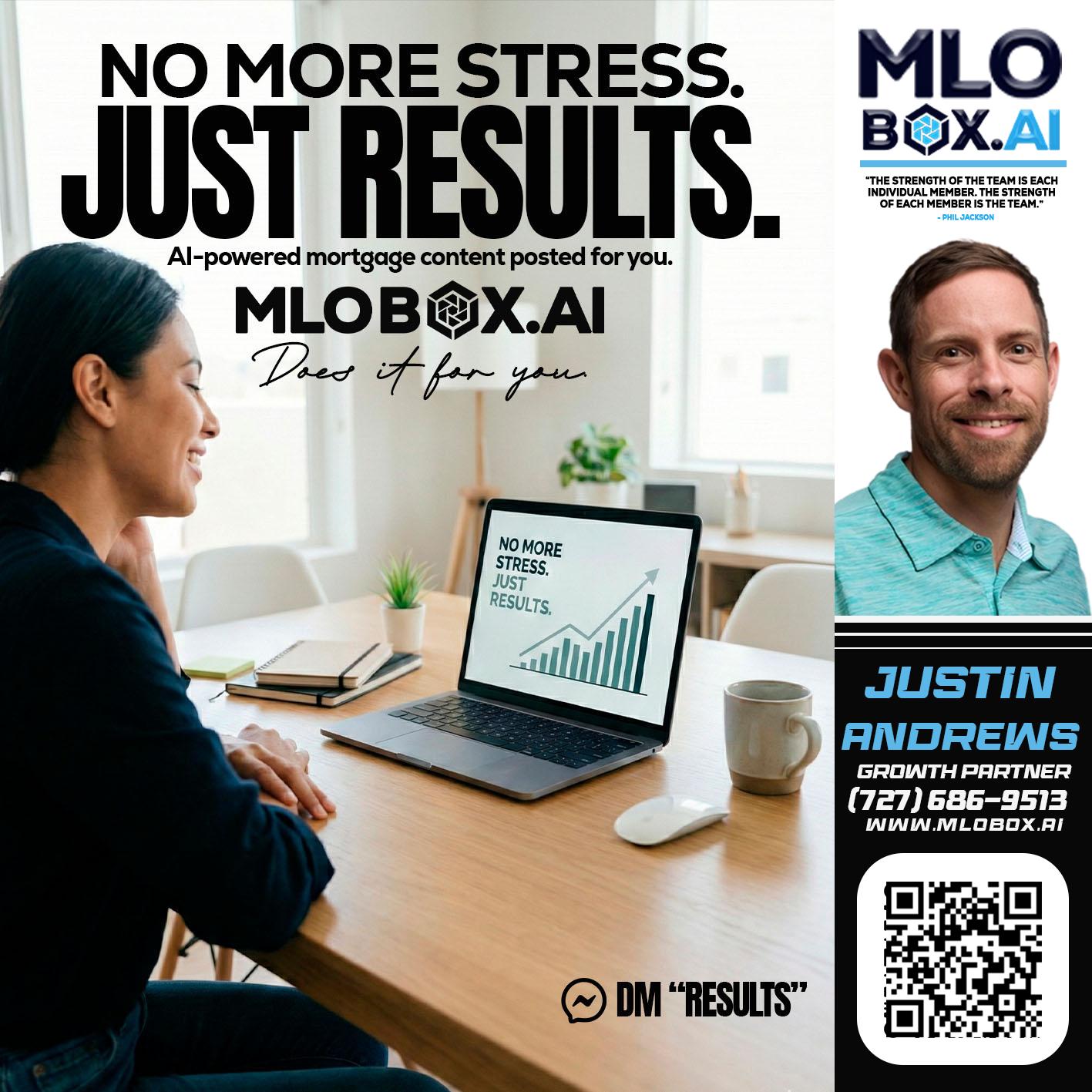 NO MORE STRESS - Justin Andrews -Mortgage Advisor