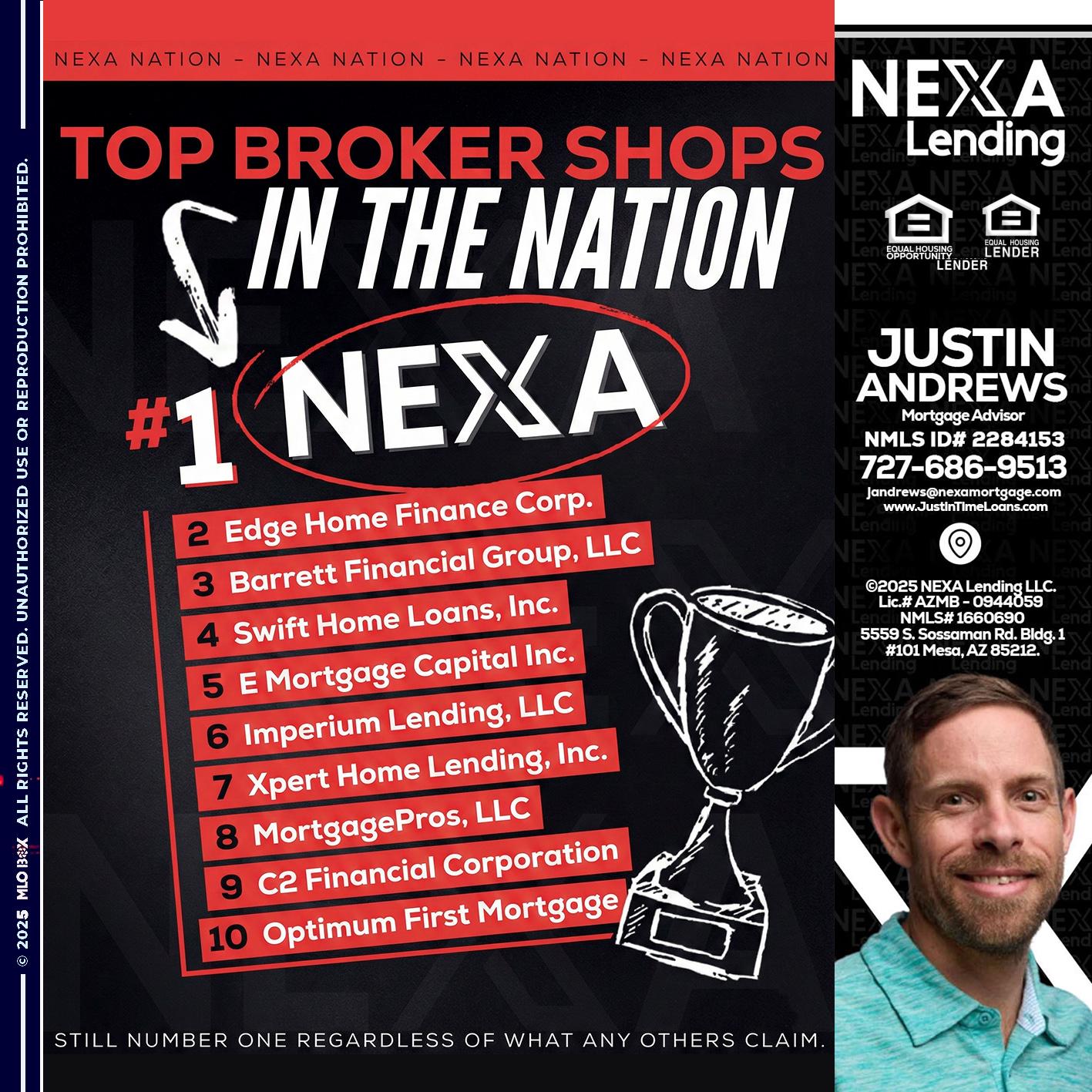 top broker - Justin Andrews -Mortgage Advisor