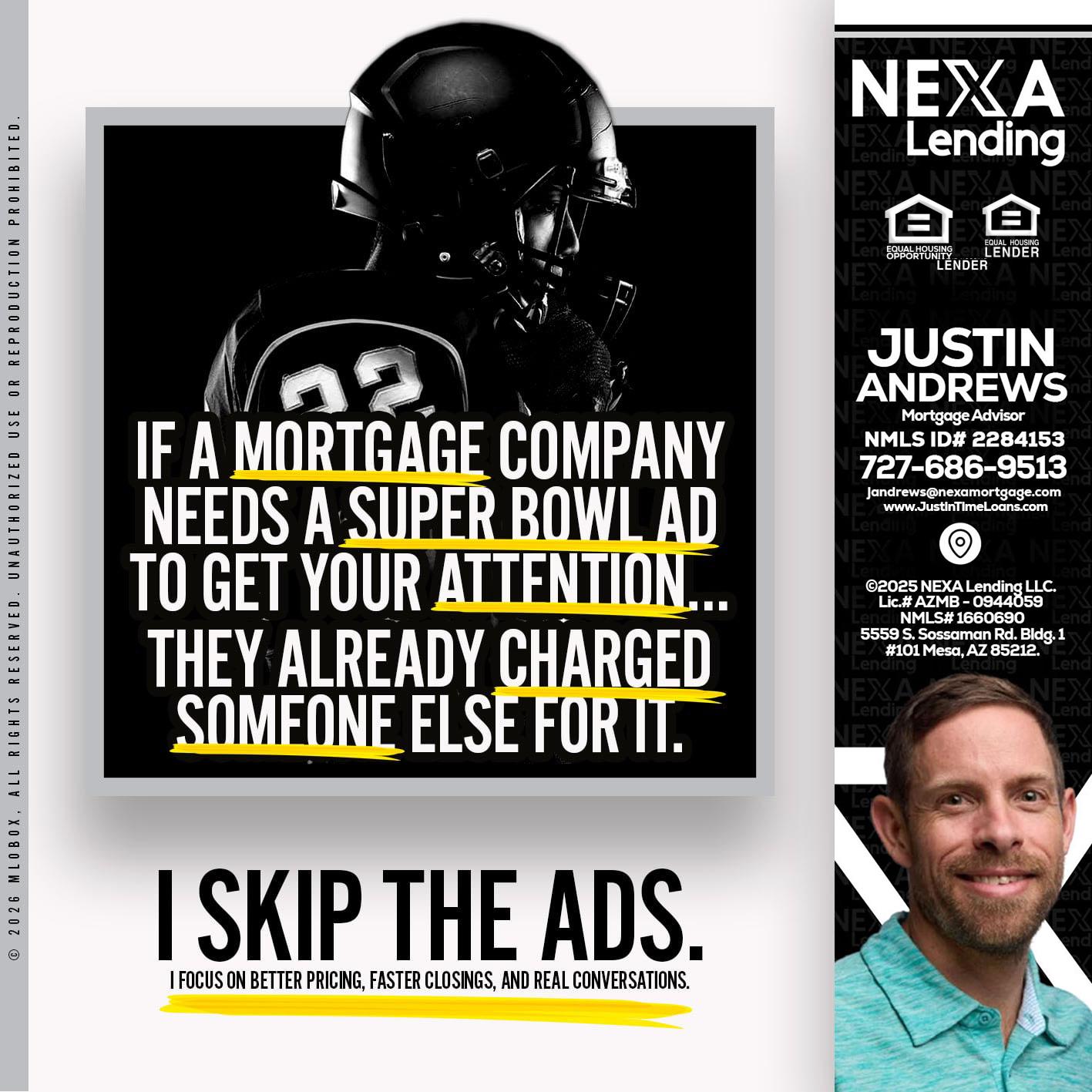 if a mortgage ad - Justin Andrews -Mortgage Advisor