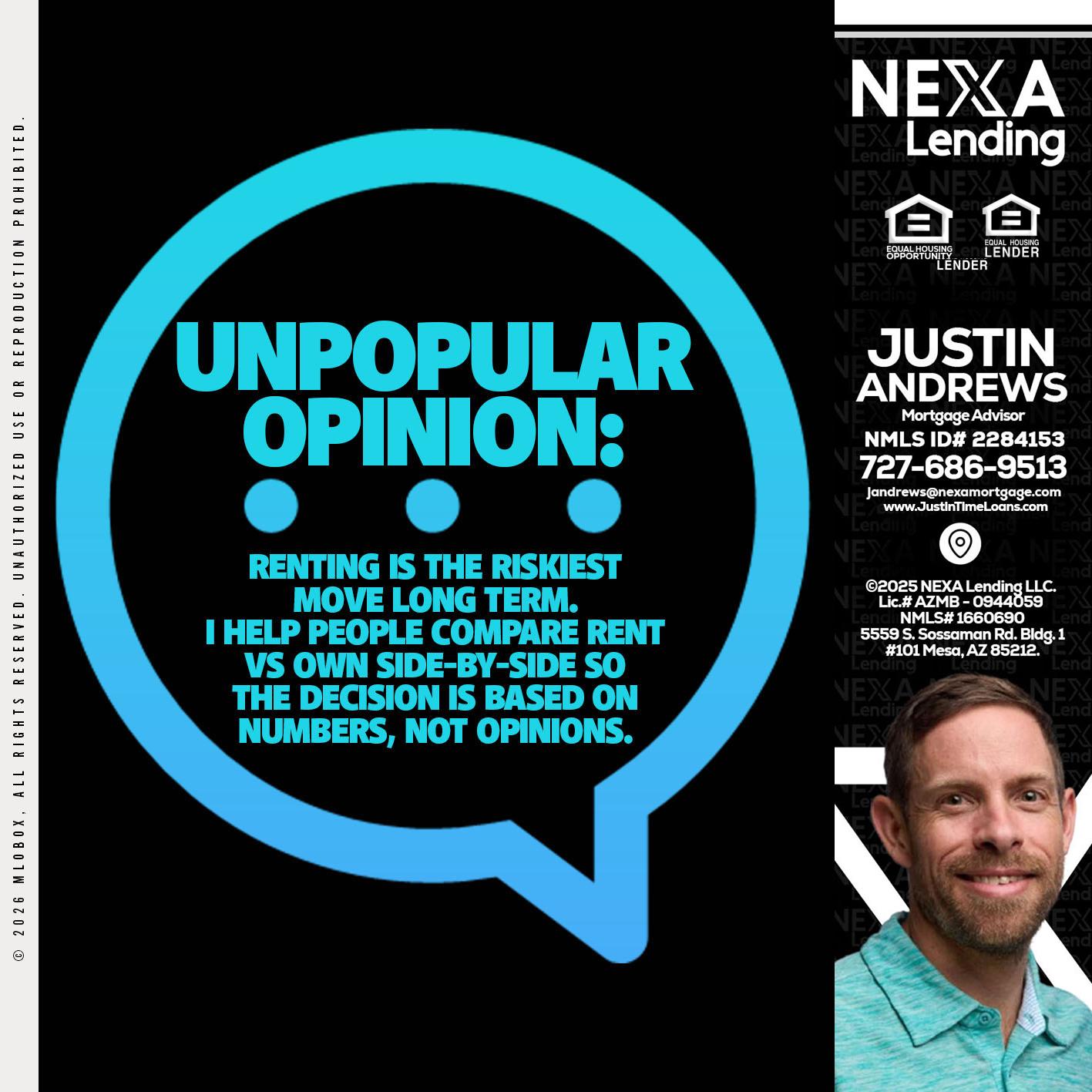 unpopular opinion - Justin Andrews -Mortgage Advisor