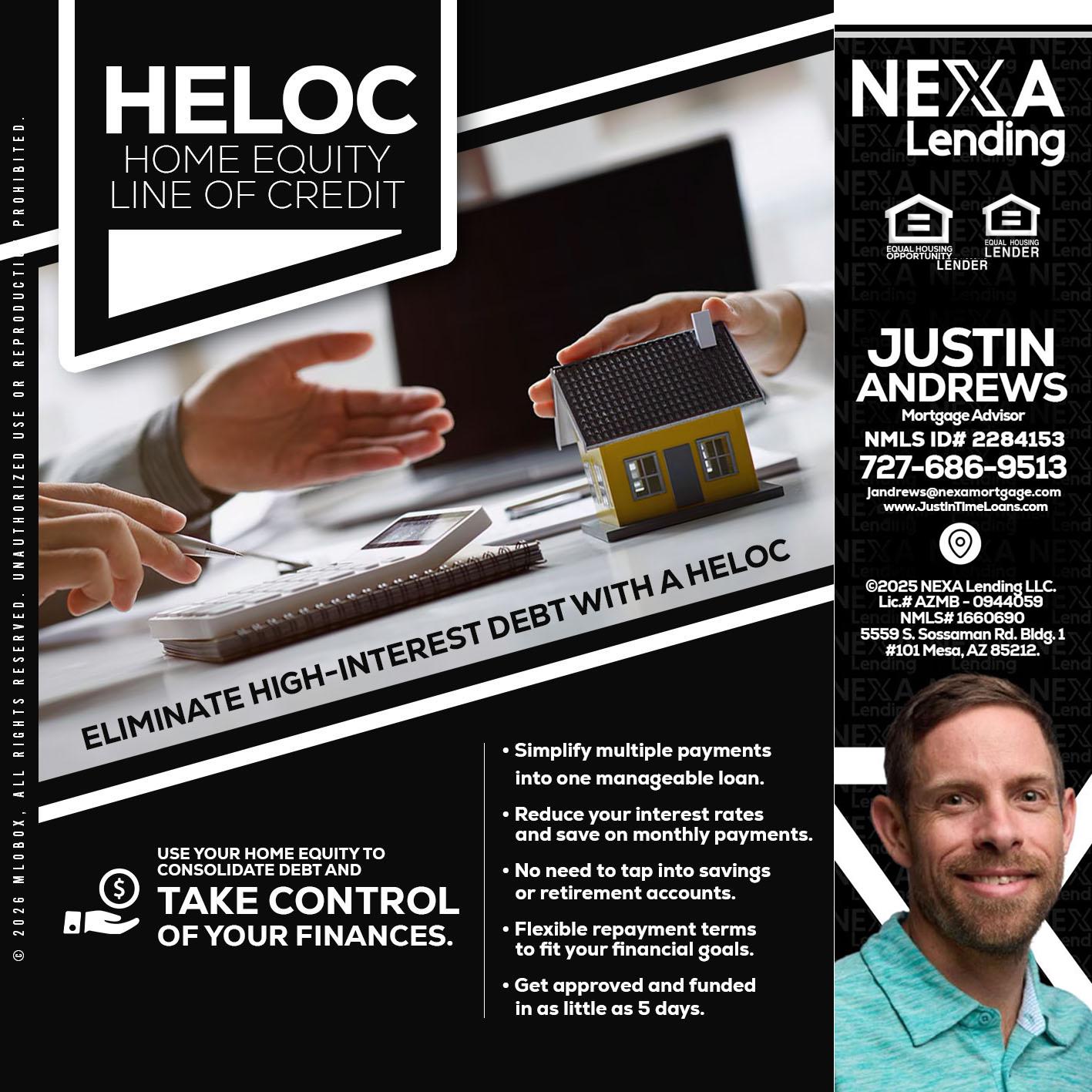 HELOC - Justin Andrews -Mortgage Advisor