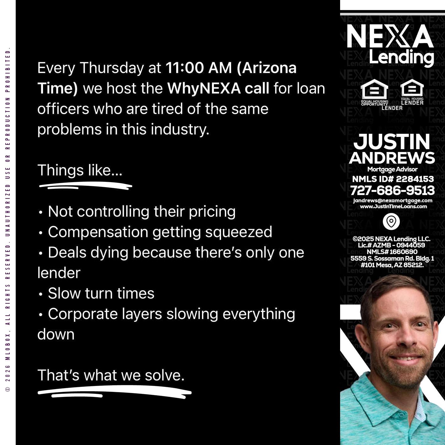 WHY NEXA - Justin Andrews -Mortgage Advisor