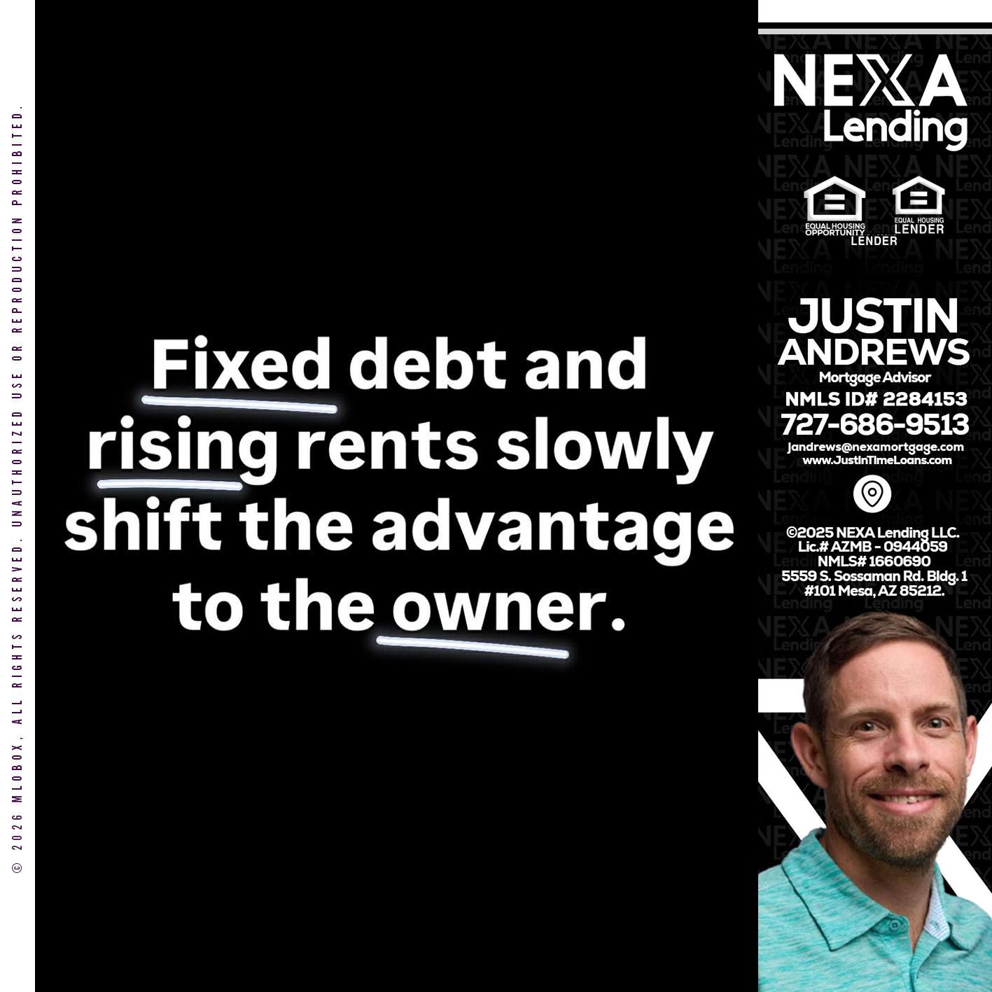 FIXED DEBT - Justin Andrews -Mortgage Advisor
