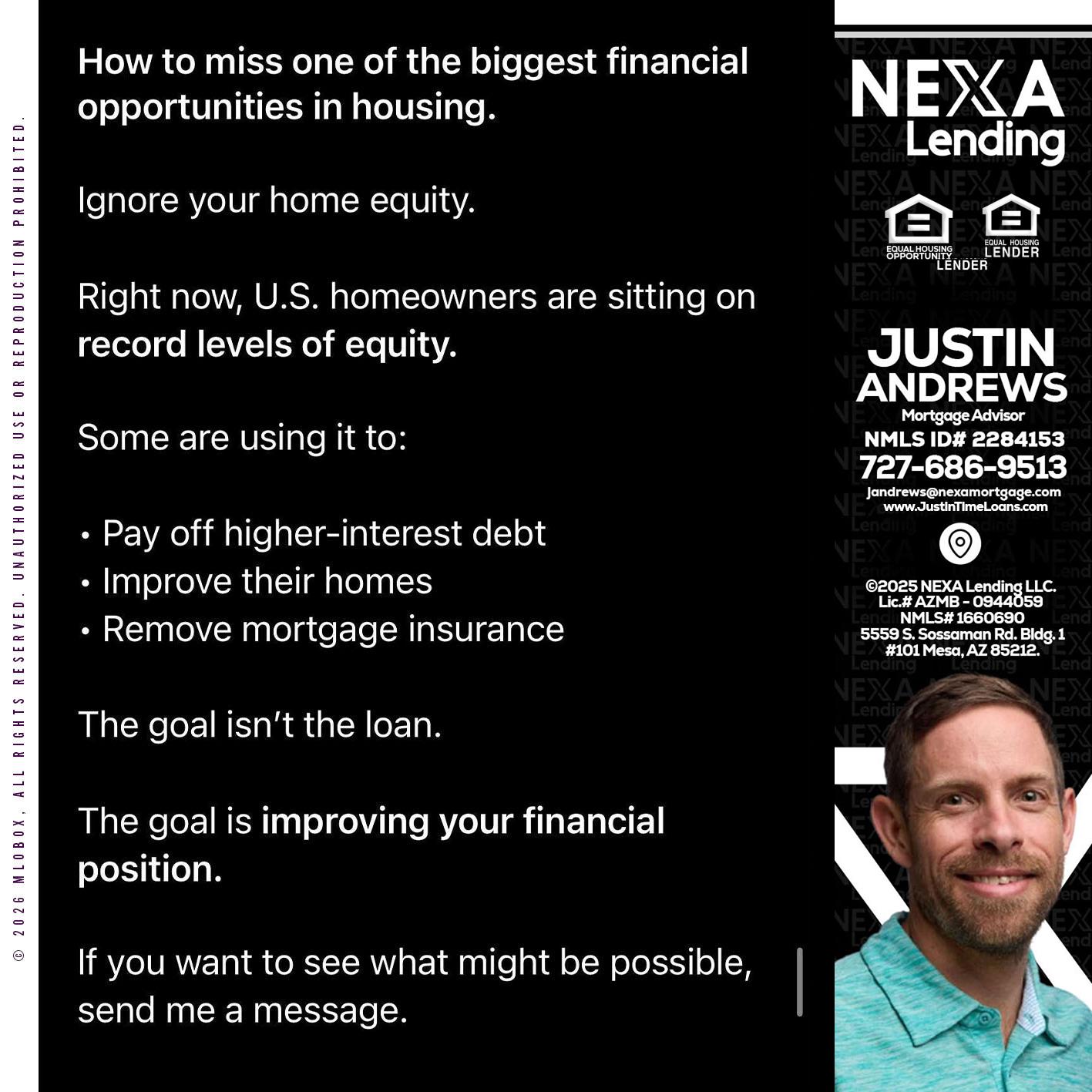 how to miss - Justin Andrews -Mortgage Advisor