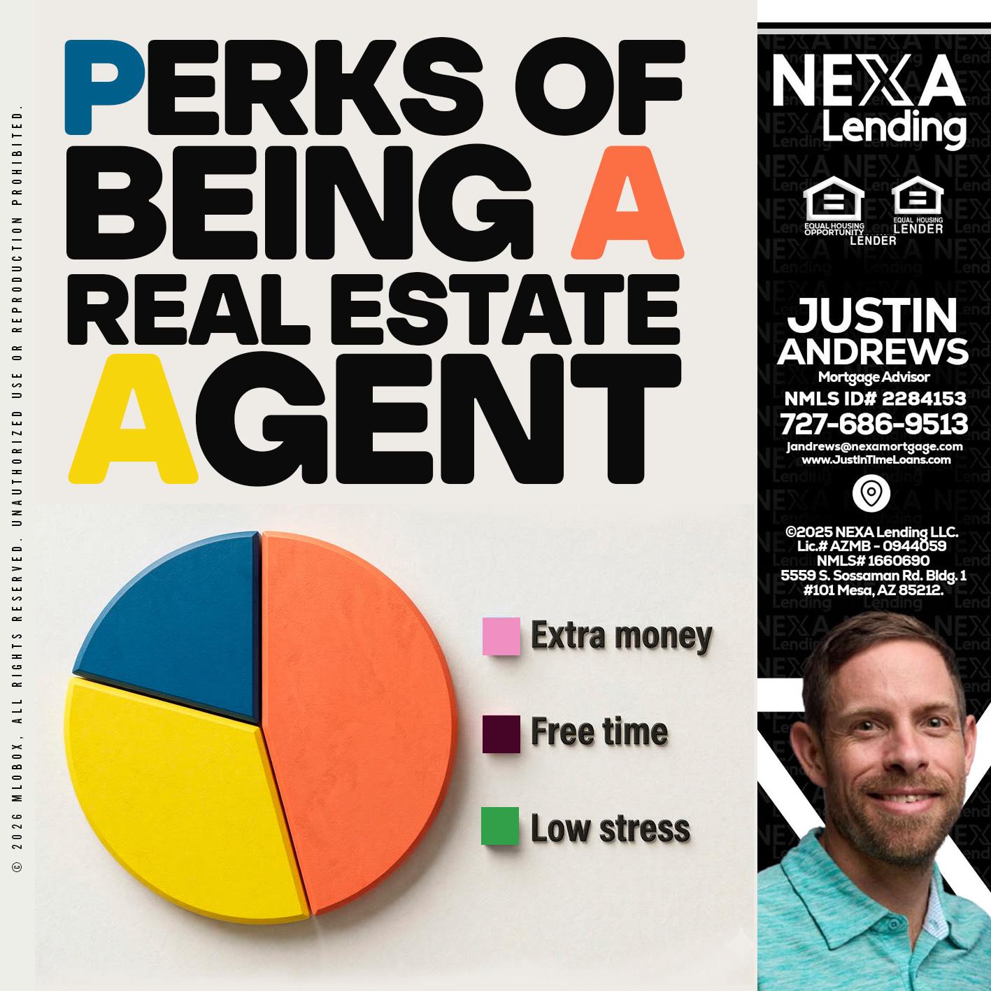 PERKS OF BEING - Justin Andrews -Mortgage Advisor