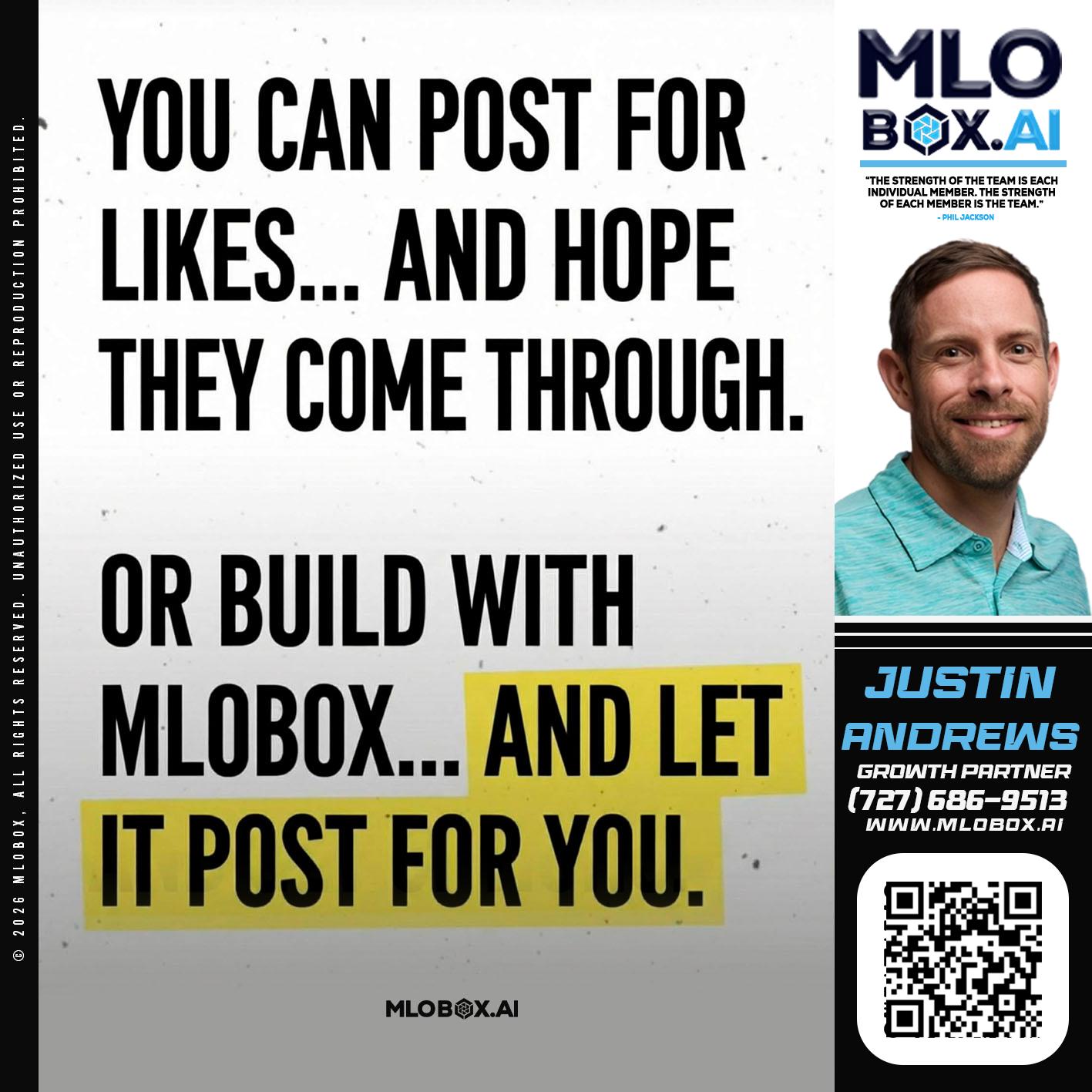 you can post - Justin Andrews -Mortgage Advisor