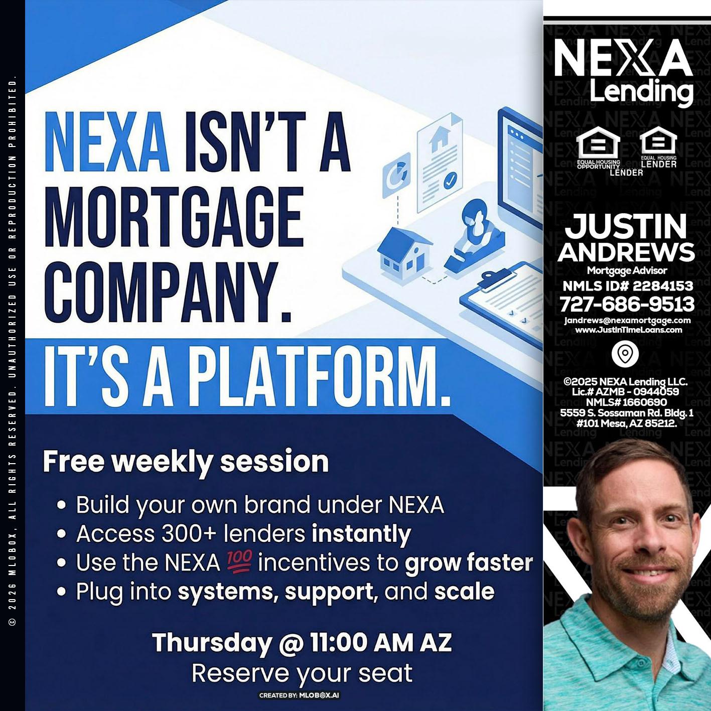 NEXA ISNT - Justin Andrews -Mortgage Advisor