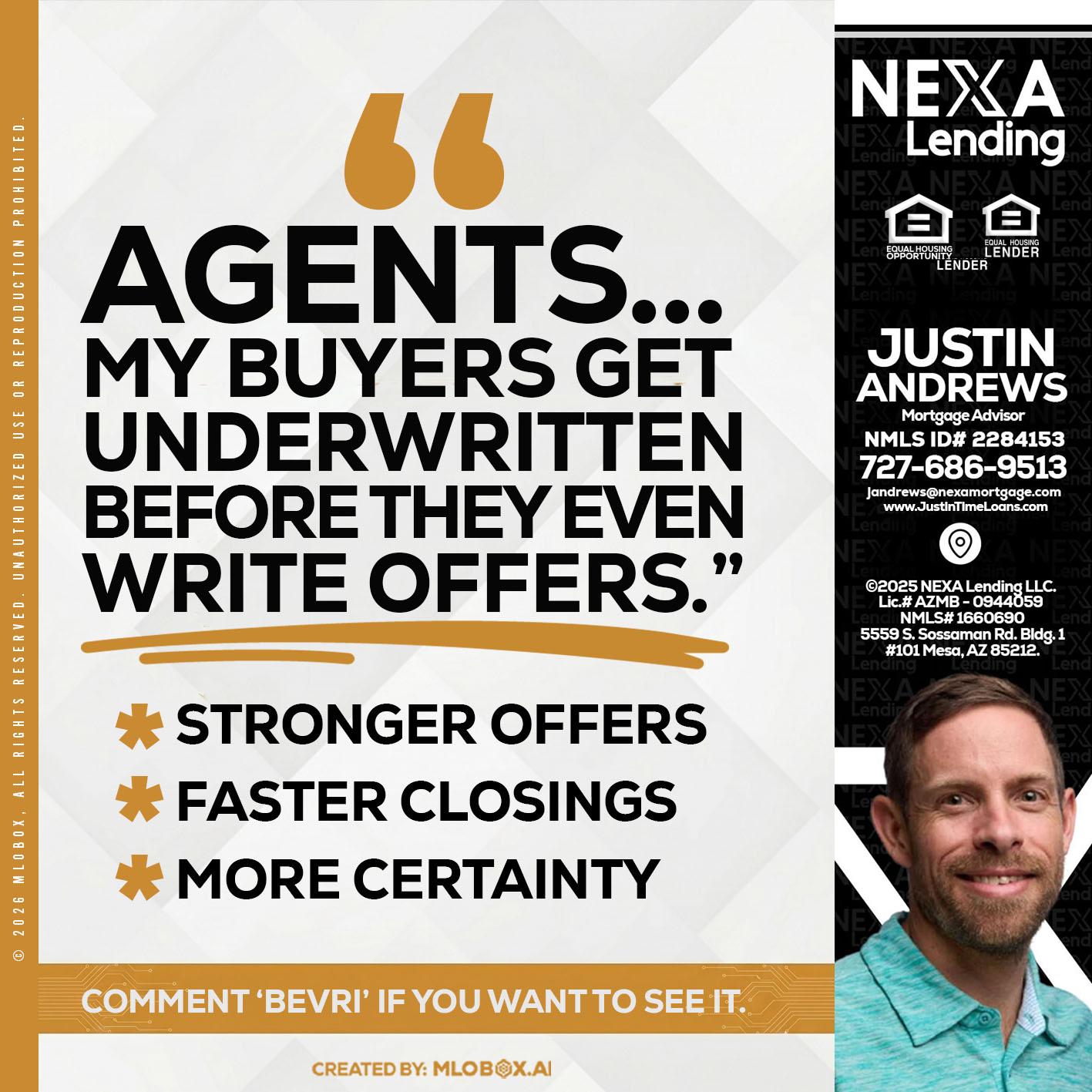 agents - Justin Andrews -Mortgage Advisor