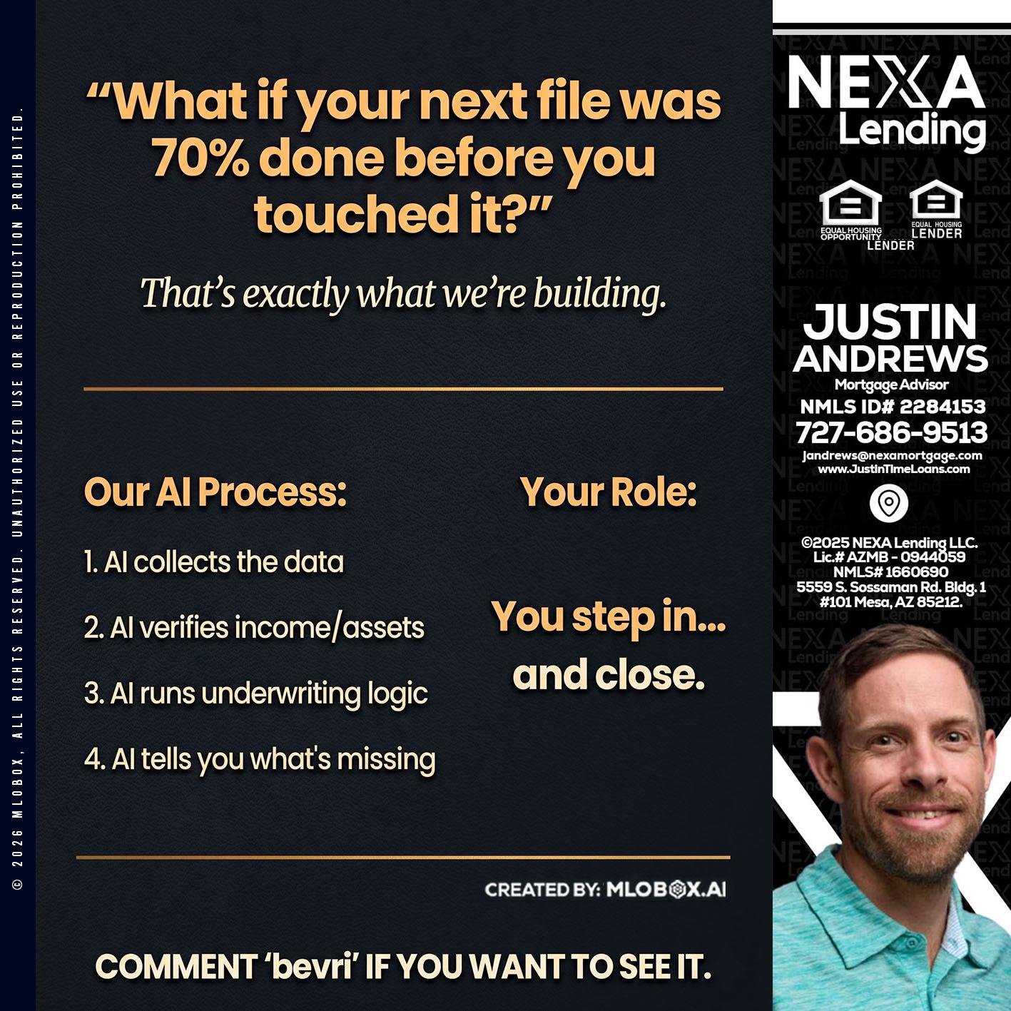 WHAT IF YOUR - Justin Andrews -Mortgage Advisor