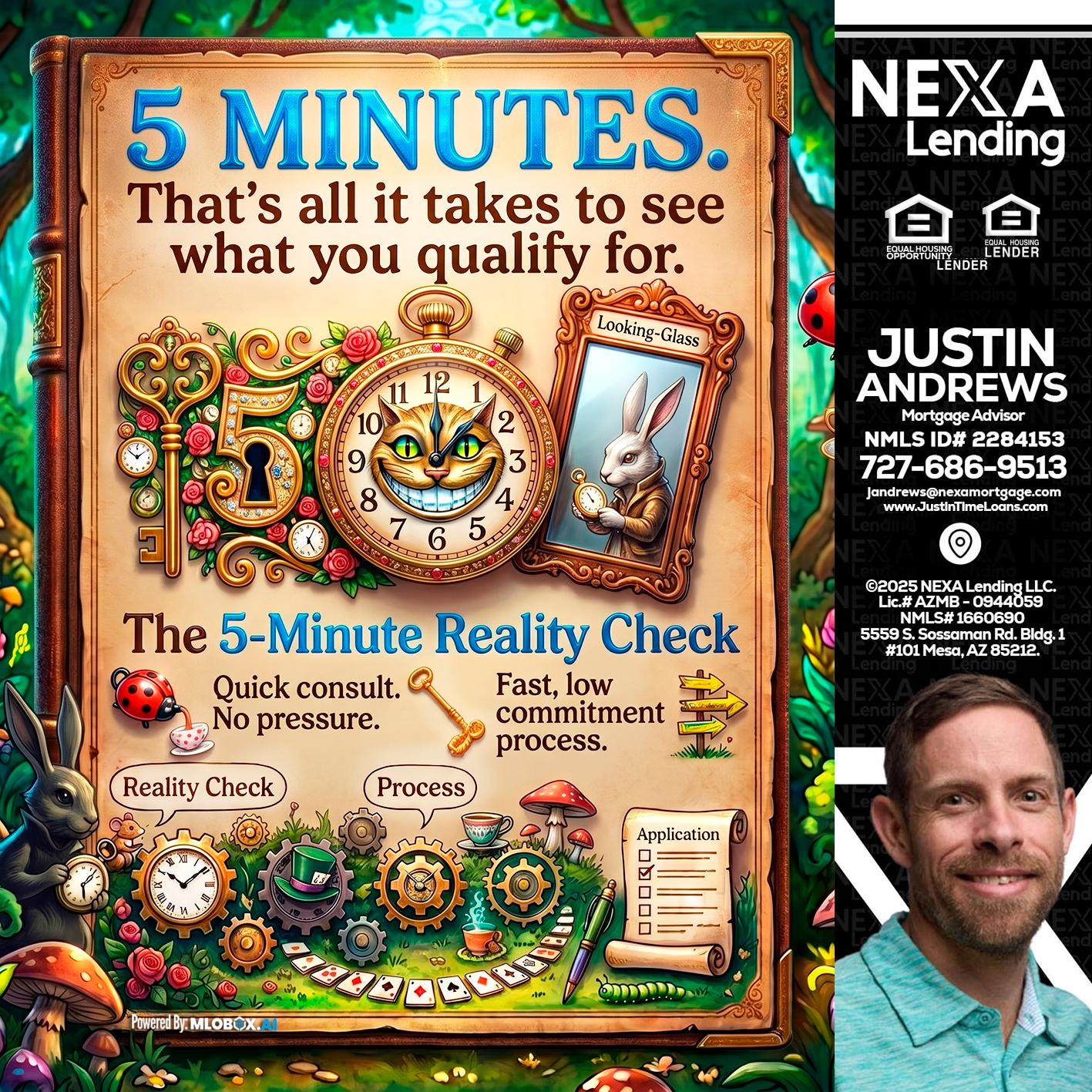 Reality Check! - Justin Andrews -Mortgage Advisor