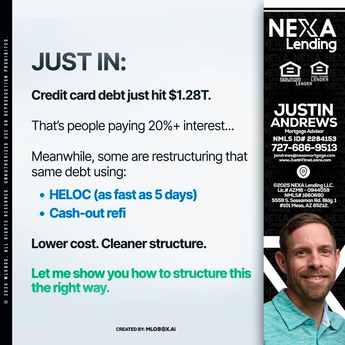 JUST IN - Justin Andrews -Mortgage Advisor