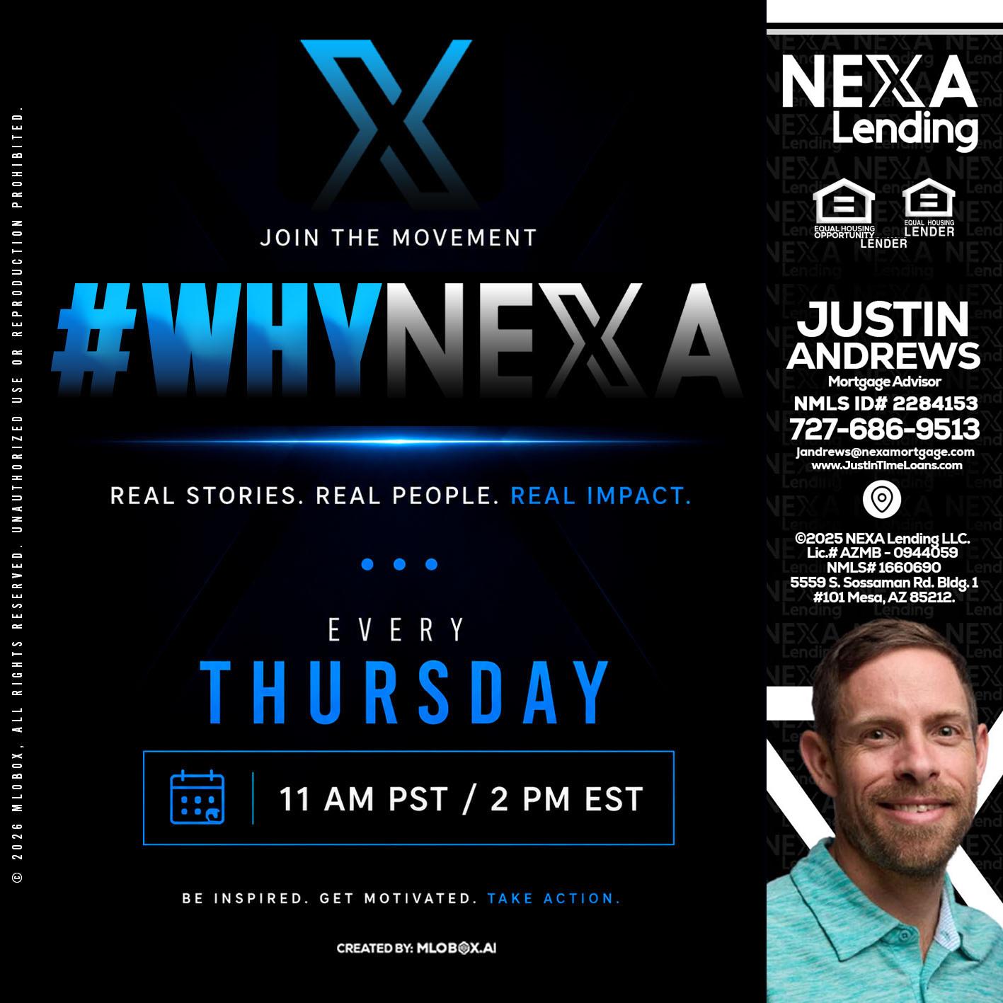 why NEXA - Justin Andrews -Mortgage Advisor