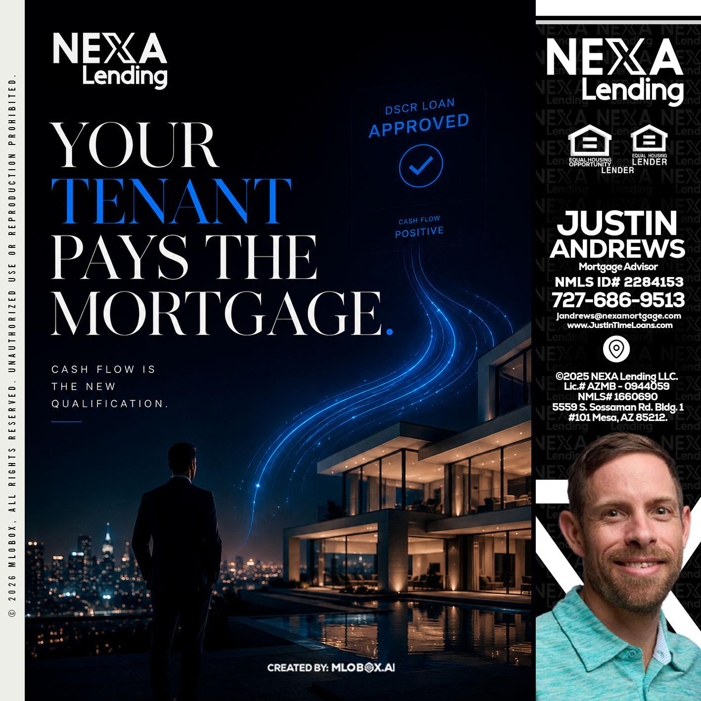 DSCR LOANS - Justin Andrews -Mortgage Advisor