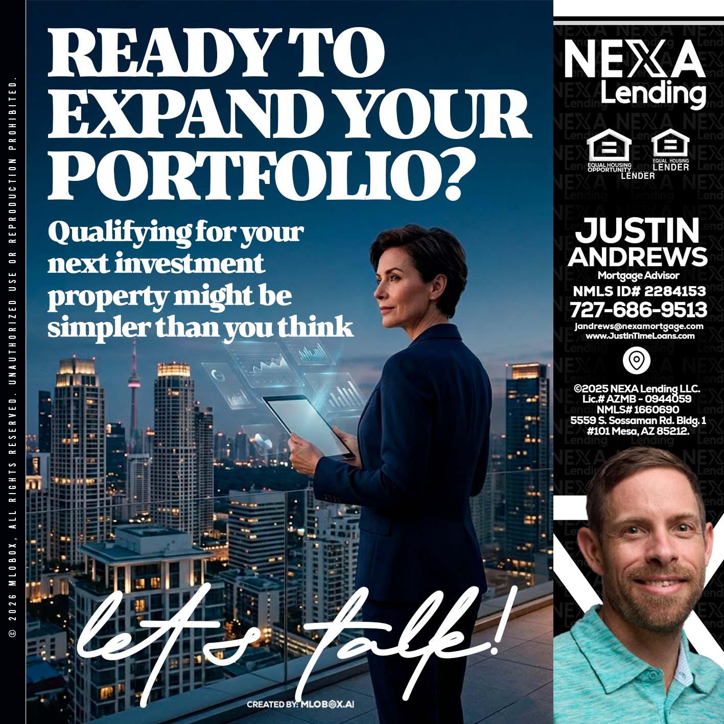READY TO EXPAND - Justin Andrews -Mortgage Advisor