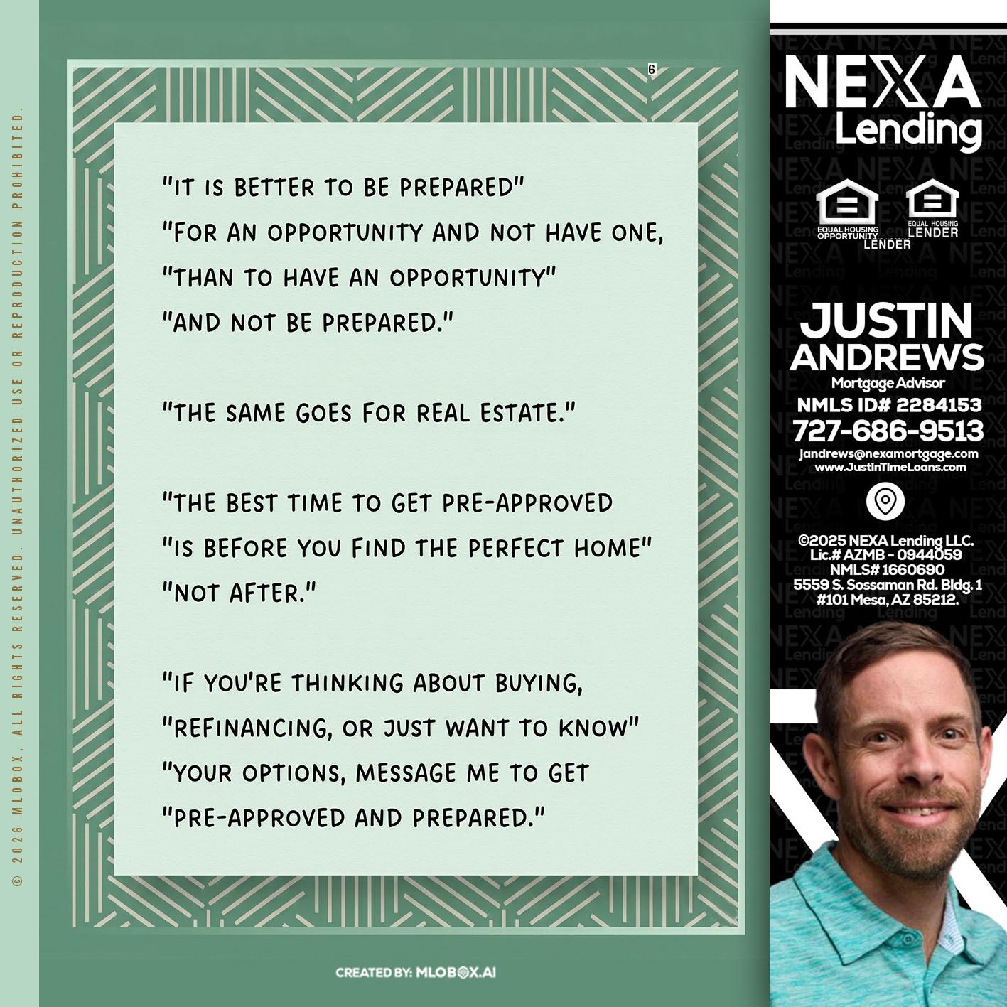 its better - Justin Andrews -Mortgage Advisor