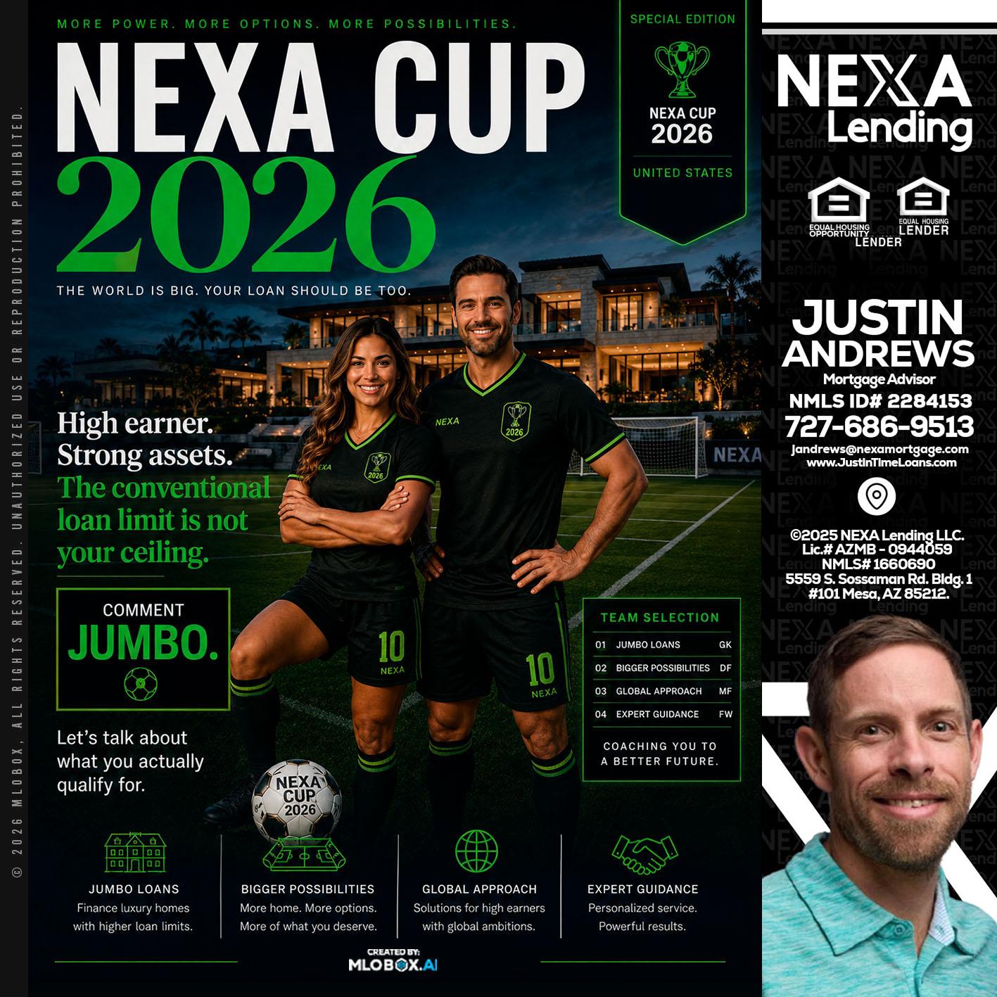 NEXA CUP 2026 - Justin Andrews -Mortgage Advisor