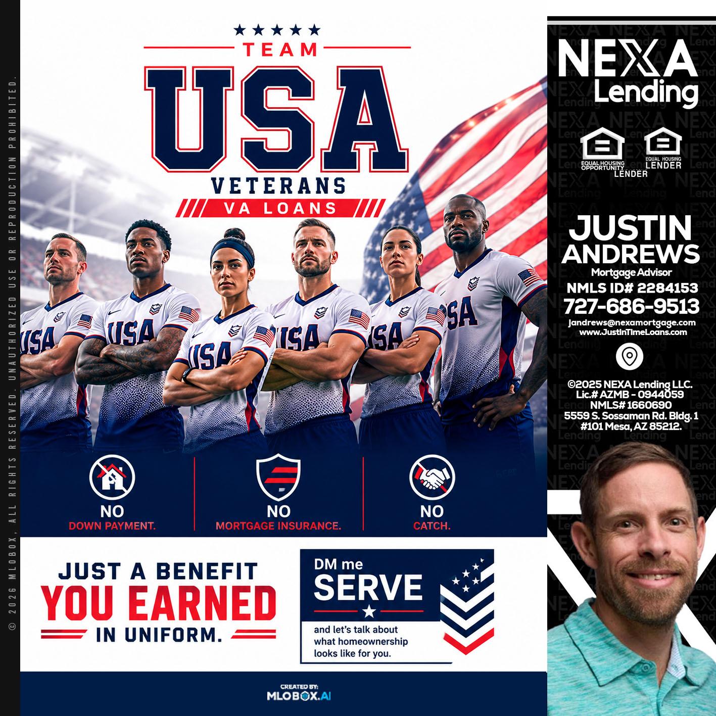 USA TEAM - Justin Andrews -Mortgage Advisor