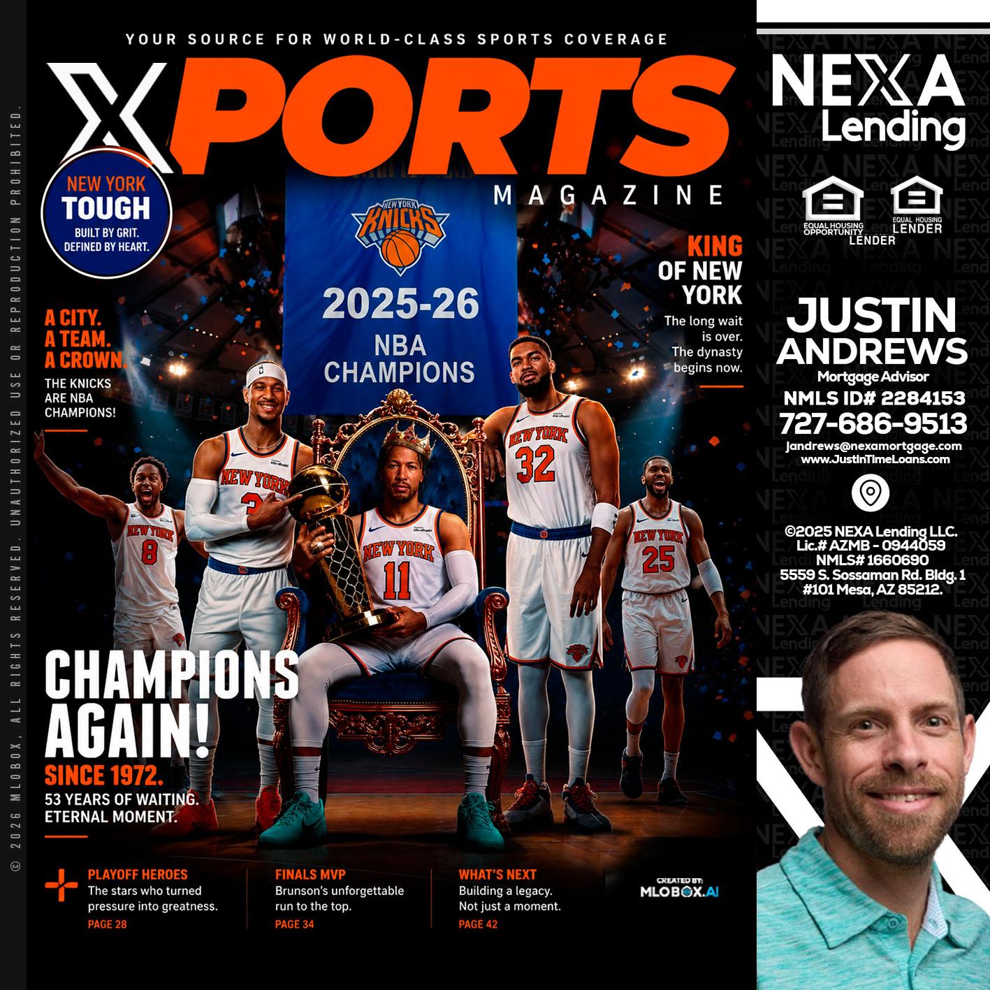 XPORTS MAGAZINE - Justin Andrews -Mortgage Advisor