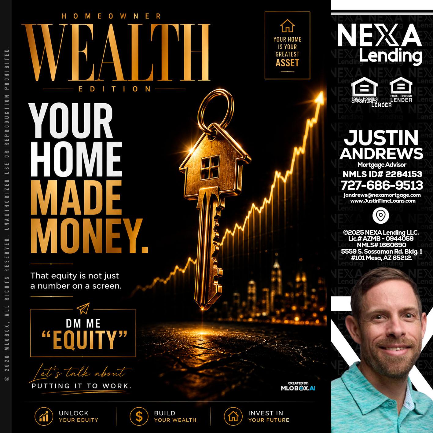 YOUR HOME MADE - Justin Andrews -Mortgage Advisor