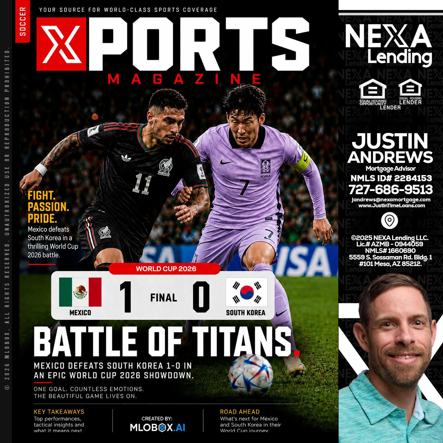 XPORTS MAGAZINE - Justin Andrews -Mortgage Advisor