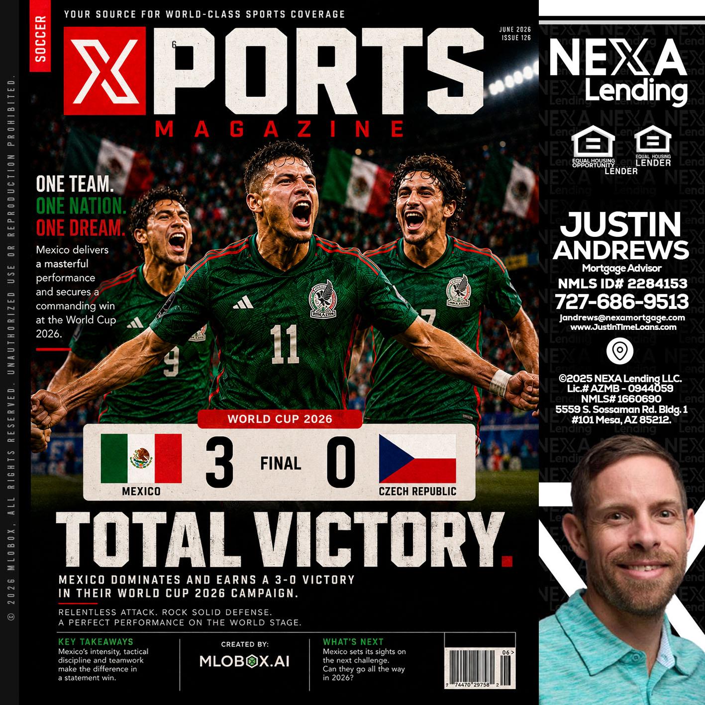World Cup 2026 MEX 1-0 CZECH - Justin Andrews -Mortgage Advisor