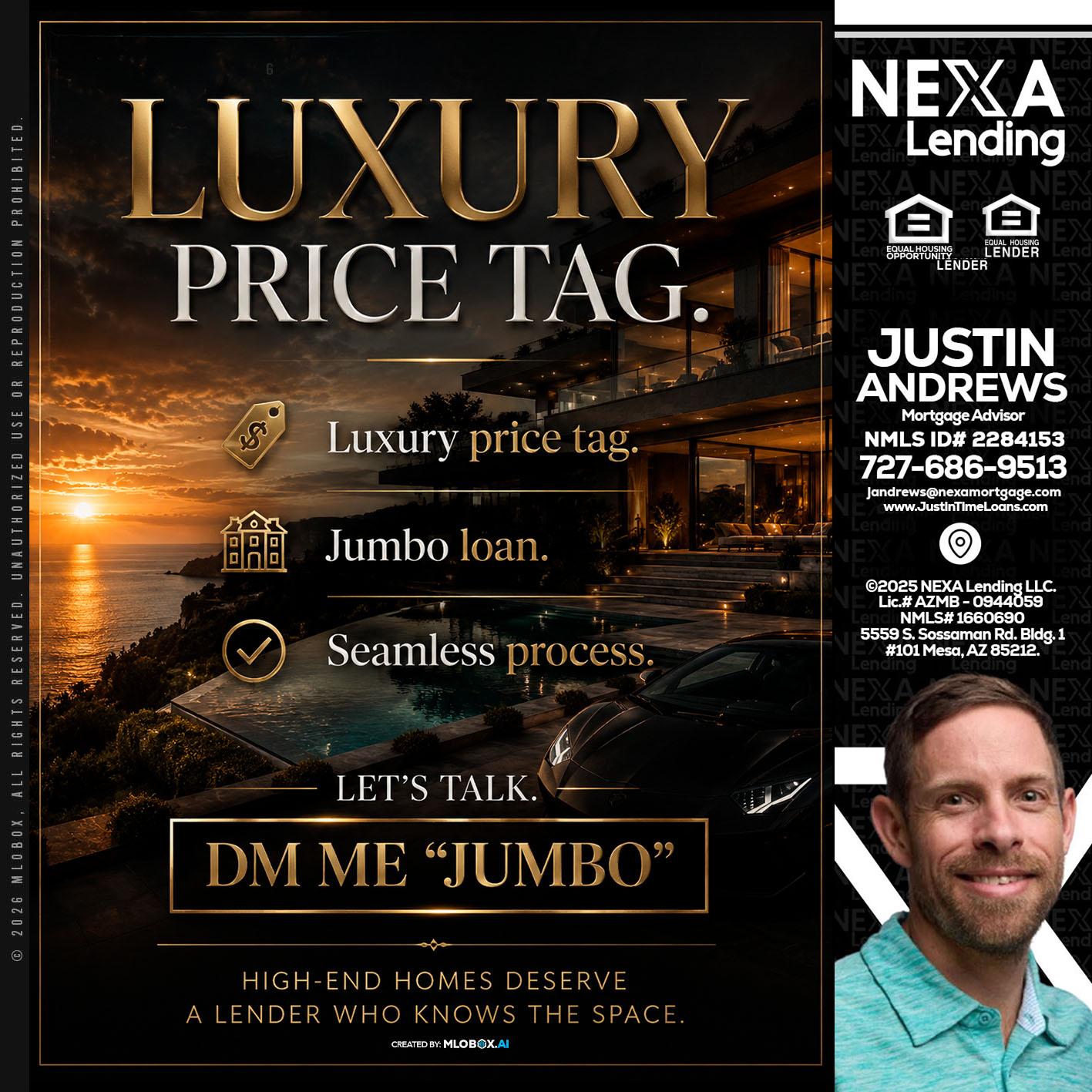 LUXURY PRICE - Justin Andrews -Mortgage Advisor