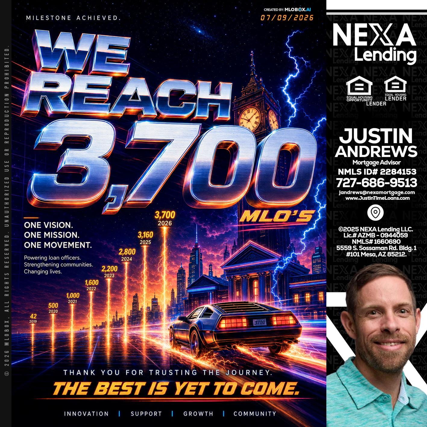3700 MLOs - Justin Andrews -Mortgage Advisor