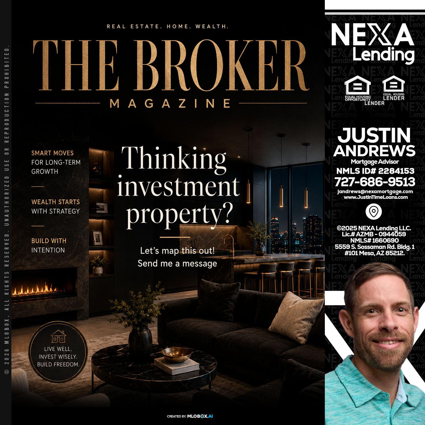 THE BROKER - Justin Andrews -Mortgage Advisor