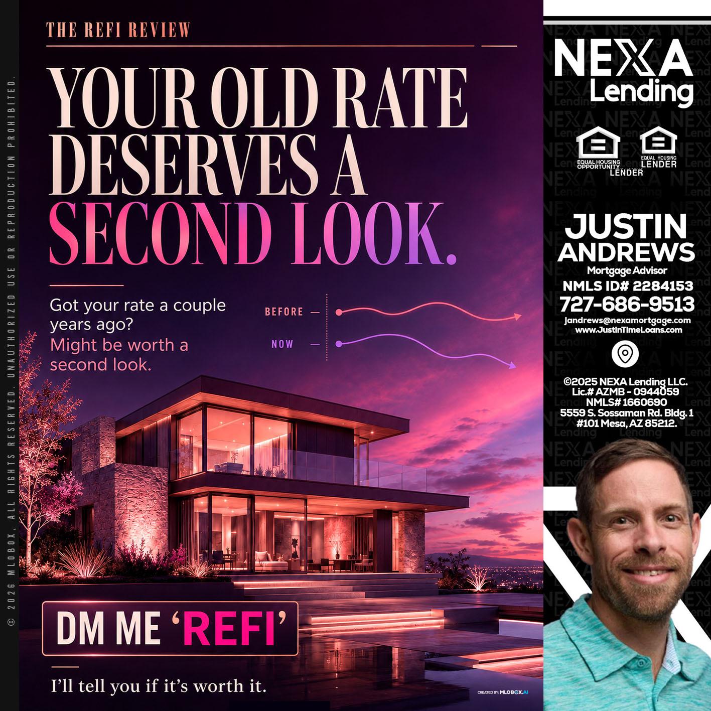 YOUR OLD - Justin Andrews -Mortgage Advisor