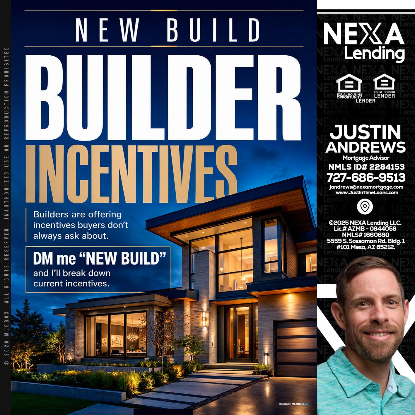 NEW BUILDER - Justin Andrews -Mortgage Advisor