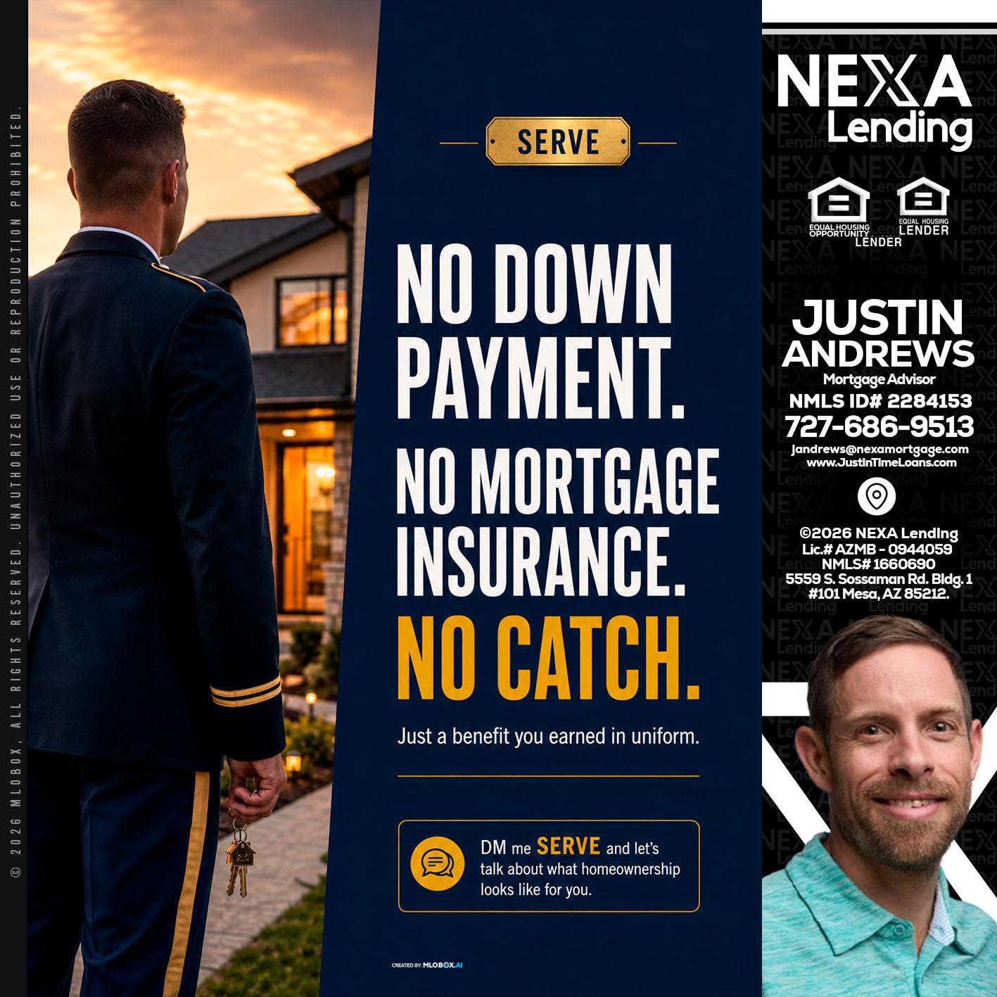 NO DOWN PAYMENT - Justin Andrews -Mortgage Advisor