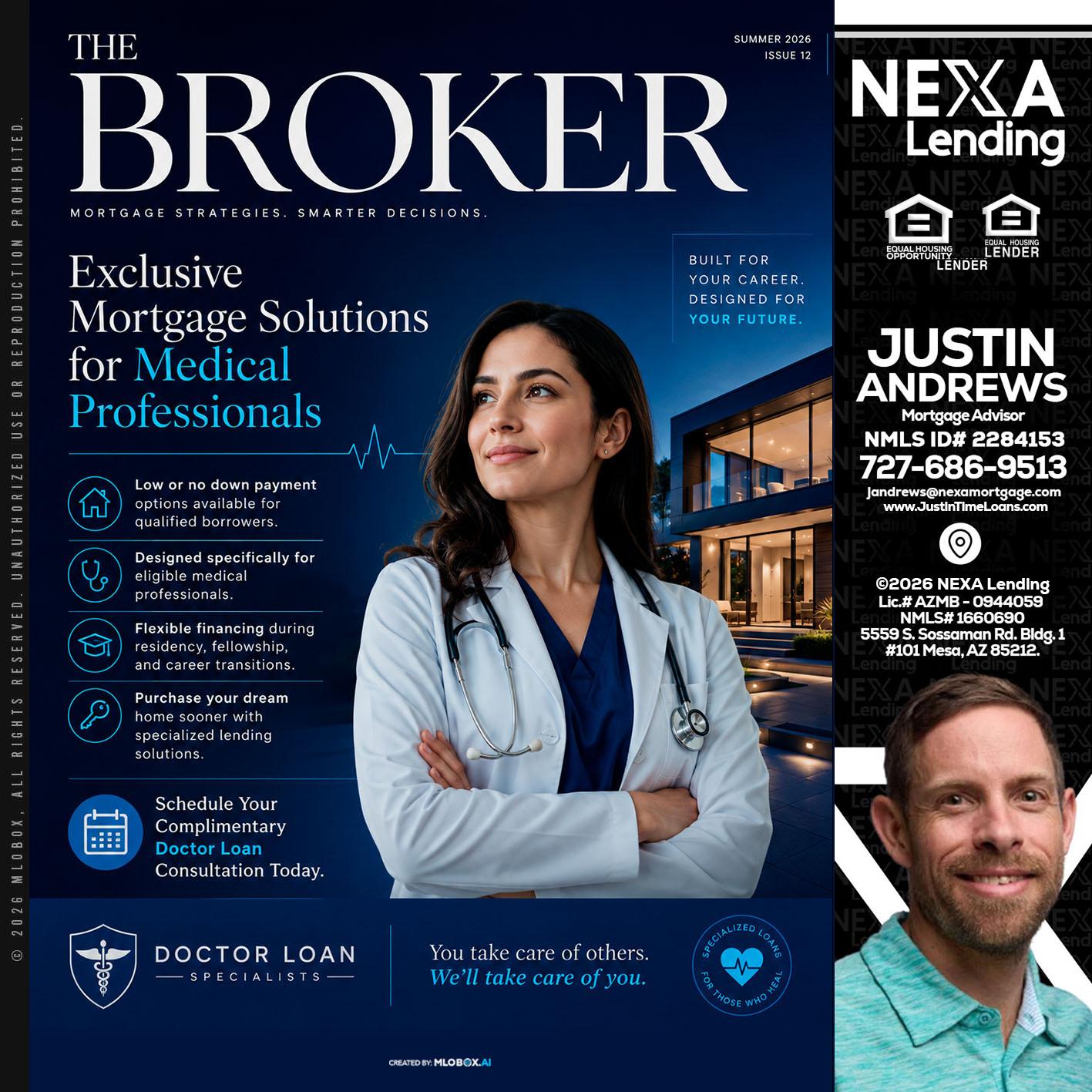THE BROKER - Justin Andrews -Mortgage Advisor