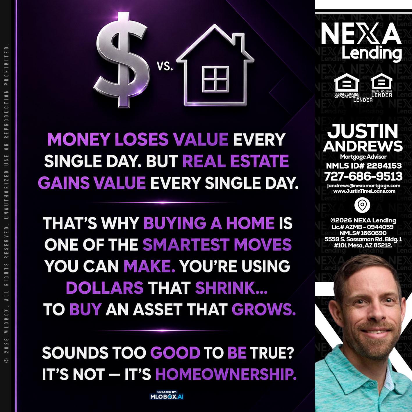 MONEY LOSES - Justin Andrews -Mortgage Advisor