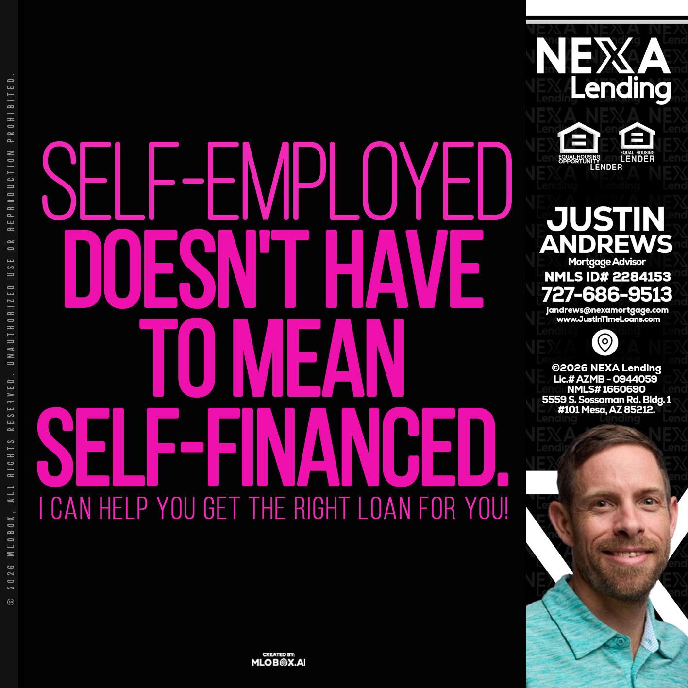 self employed - Justin Andrews -Mortgage Advisor