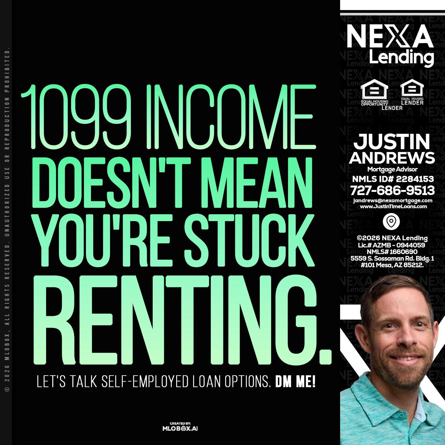 1099 income - Justin Andrews -Mortgage Advisor