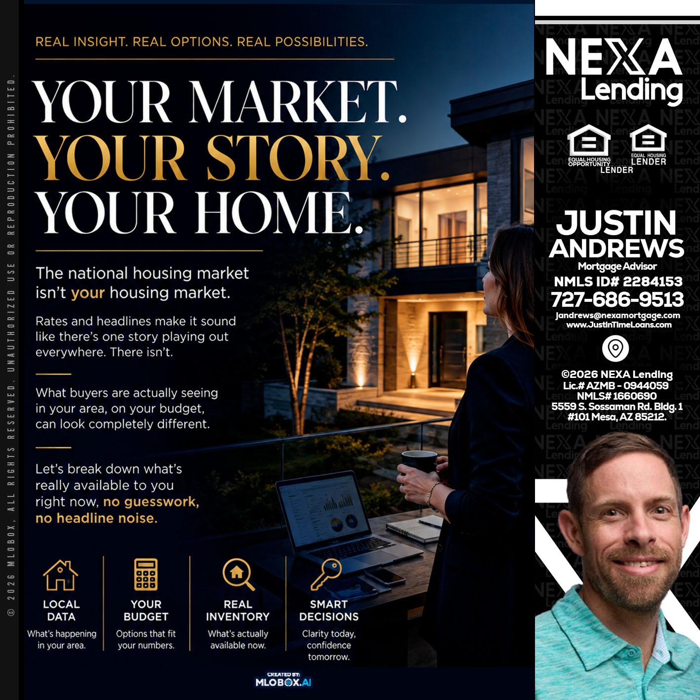 your market - Justin Andrews -Mortgage Advisor