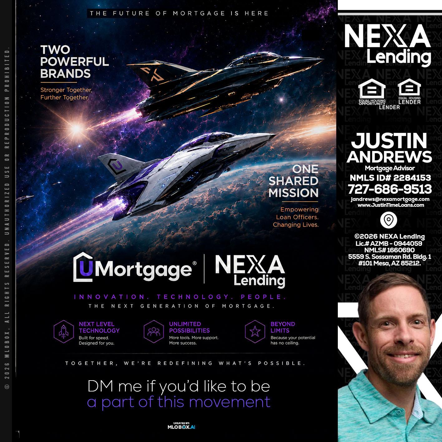 U Mortgage + NEXA lending - Justin Andrews -Mortgage Advisor