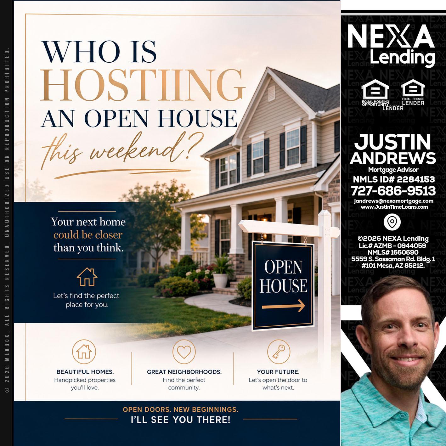 WHOS HOSTING - Justin Andrews -Mortgage Advisor