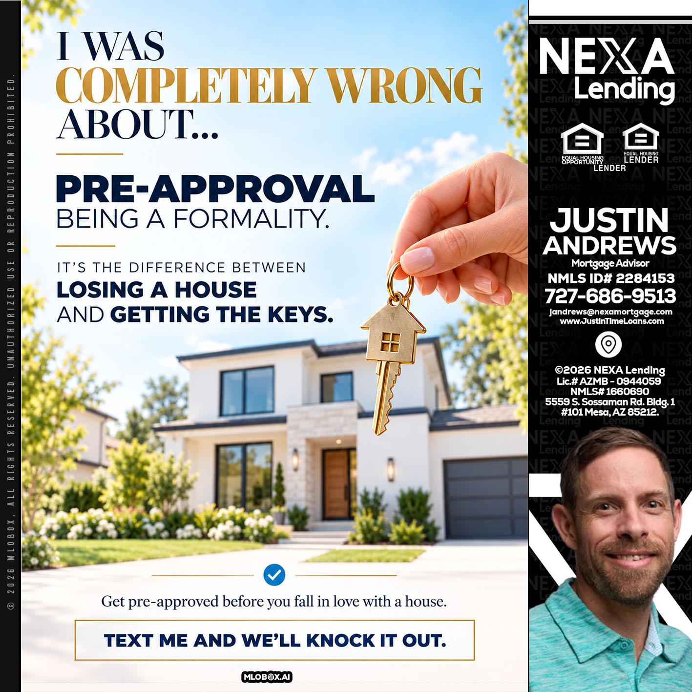 I WAS COMPLETALLY WRONG - Justin Andrews -Mortgage Advisor