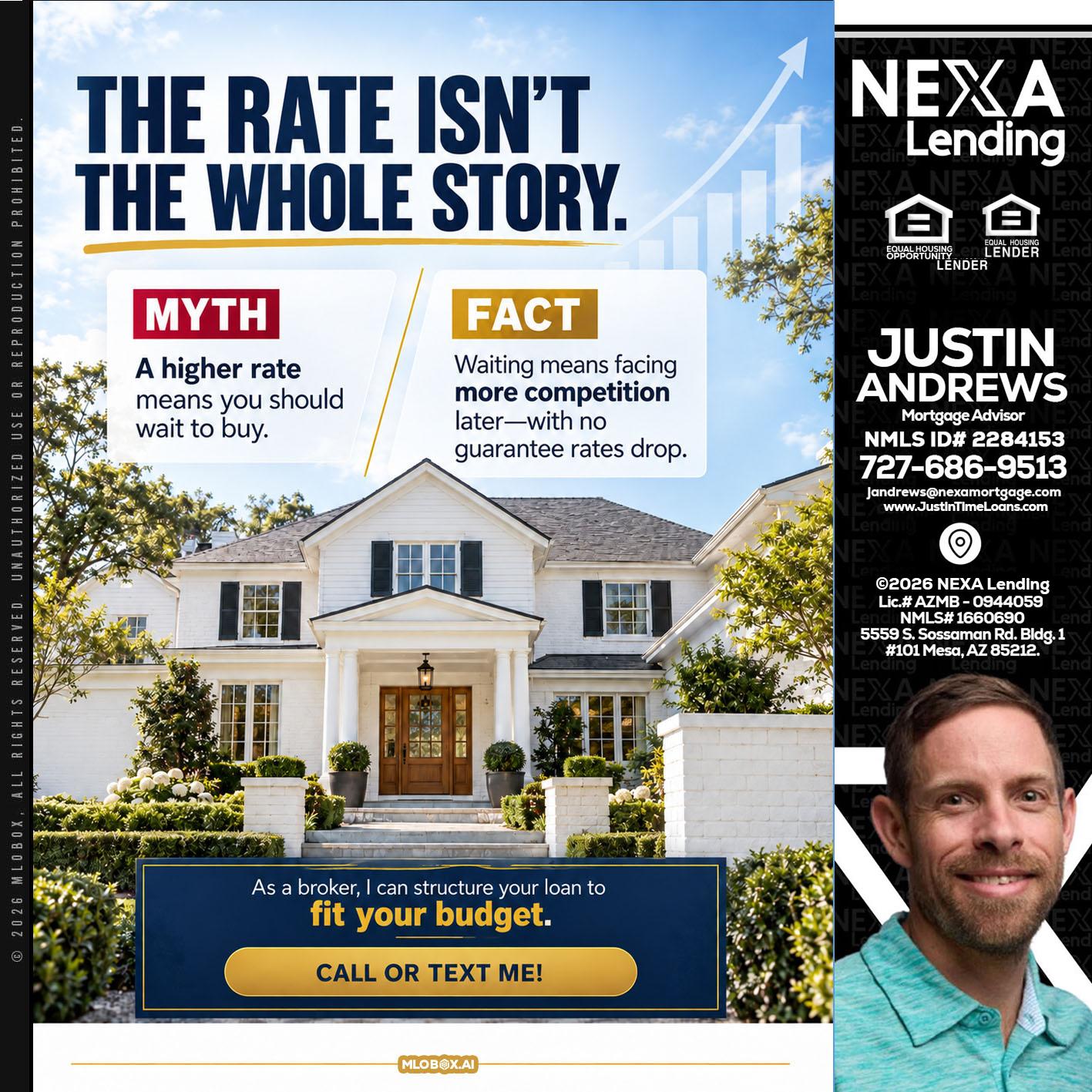 THE RATE ISNT - Justin Andrews -Mortgage Advisor