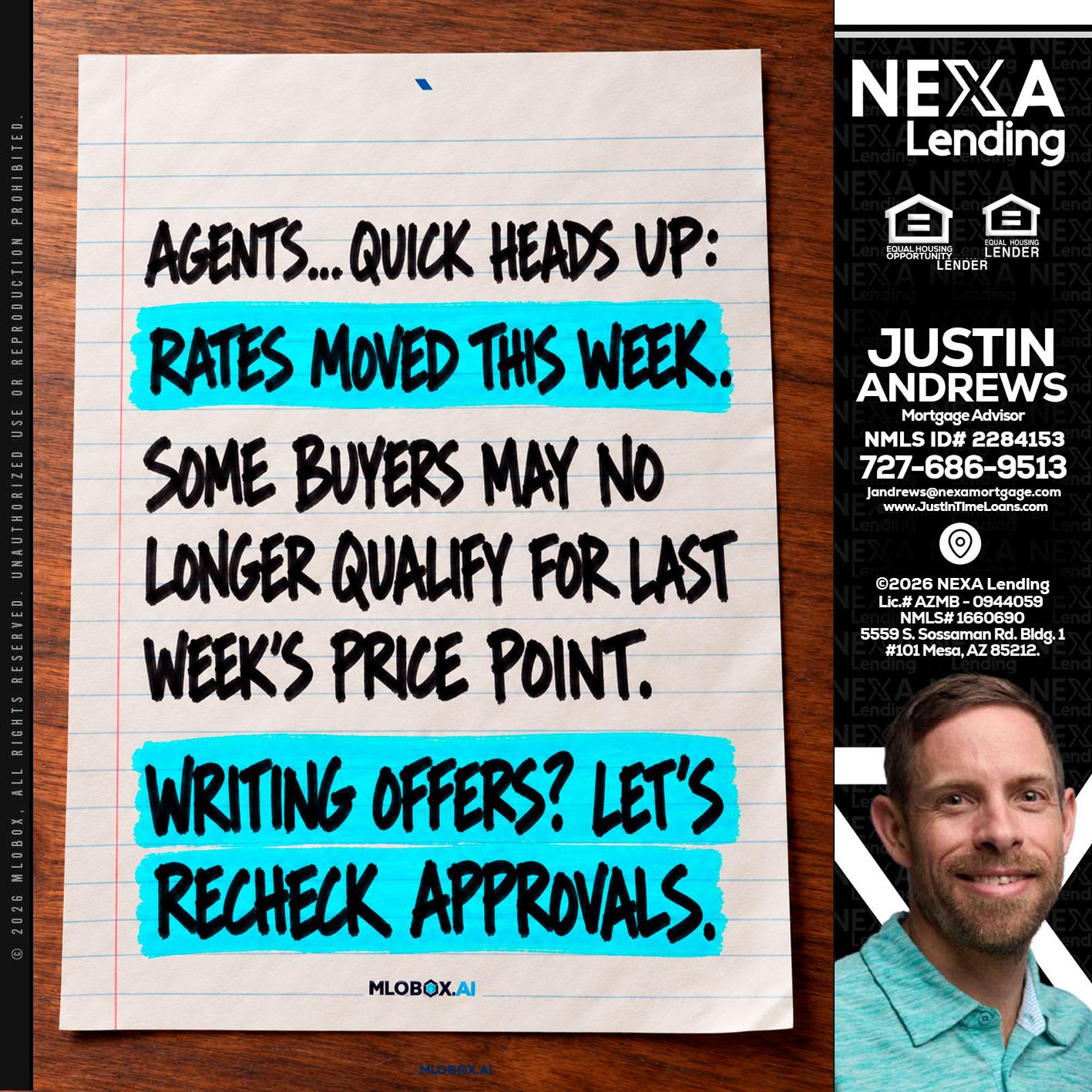 AGENTS - Justin Andrews -Mortgage Advisor